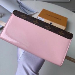 Replica Louis Vuitton Brown Monogram Pale Pink Cherrywood Wallet