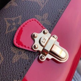Replica Louis Vuitton Brown Monogram Red Cherrywood Wallet