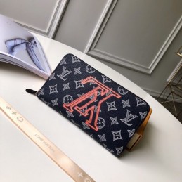 Replica Louis Vuitton Black Monogram Graffiti Zippy Organizer Wallet