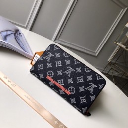 Replica Louis Vuitton Black Monogram Graffiti Zippy Organizer Wallet