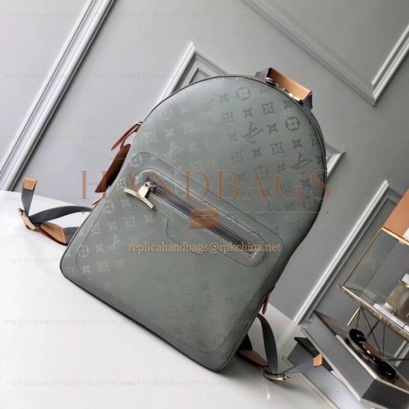Replica Louis Vuitton Gray Monogram Titanium PM Backpack