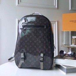 Replica Louis Vuitton Black Monogram Titanium GM Backpack