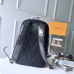 Replica Louis Vuitton Black Monogram Titanium GM Backpack