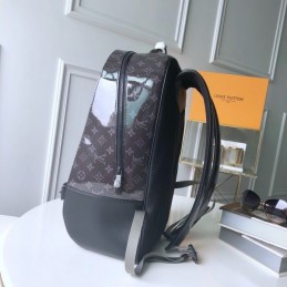 Replica Louis Vuitton Black Monogram Titanium GM Backpack