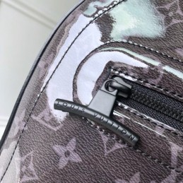 Replica Louis Vuitton Black Monogram Titanium GM Backpack