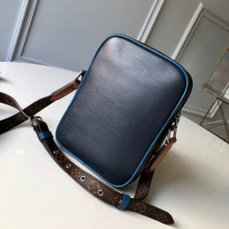 Replica Louis Vuitton Black Epi Leather Orange Trim Danube Slim