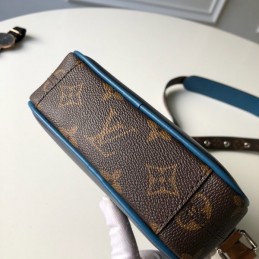 Replica Louis Vuitton Black Epi Leather Orange Trim Danube Slim