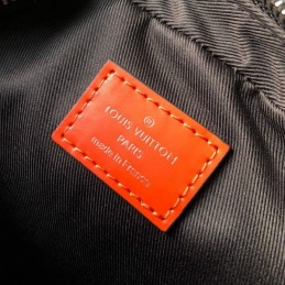 Replica Louis Vuitton Black Epi Leather Red Trim Danube Slim