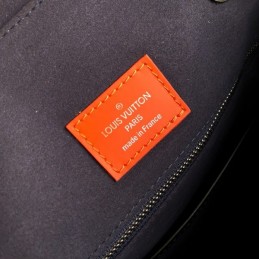 Replica Louis Vuitton Damier Graphite Orange Trim Christopher Backpack
