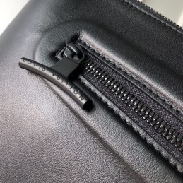 Replica Louis Vuitton Black Taiga Leather Front Zip Pochette Cosmos