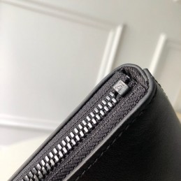 Replica Louis Vuitton Black Taiga Leather Front Zip Pochette Cosmos