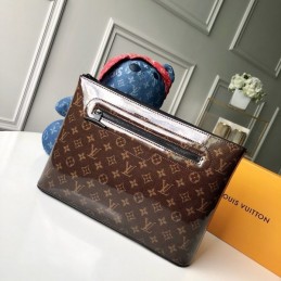 Replica Louis Vuitton Brown Monogram Pochette Cosmos