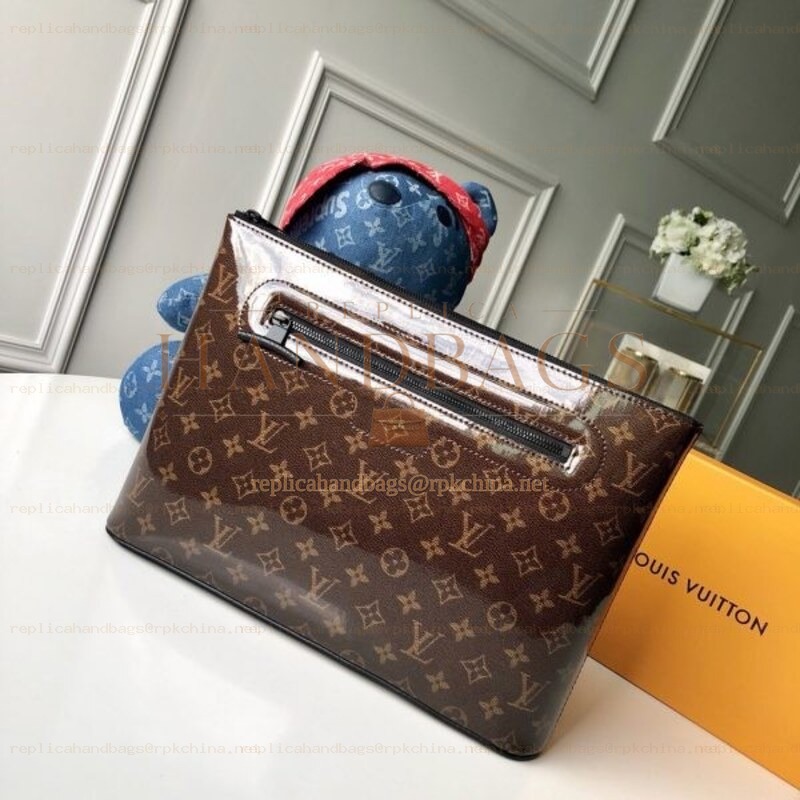 Replica Louis Vuitton Brown Monogram Pochette Cosmos