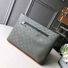 Replica Louis Vuitton Gray Monogram Titanium Pochette Cosmos
