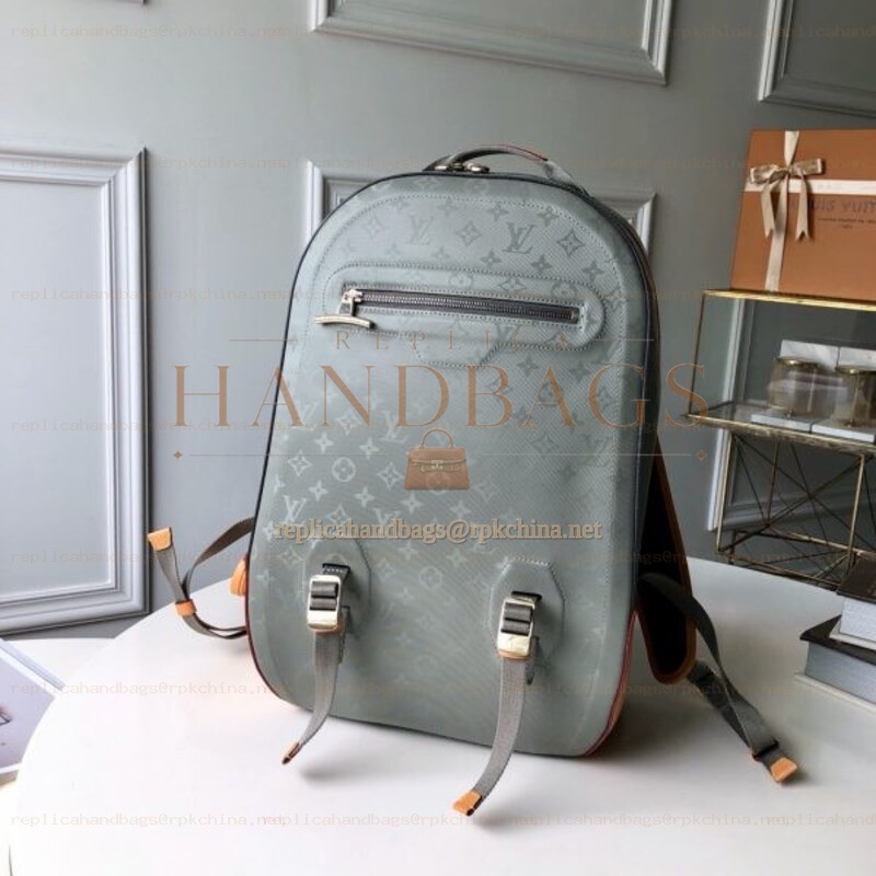 Replica Louis Vuitton Gray Monogram Titanium GM Backpack