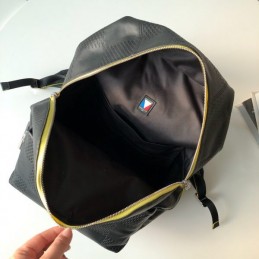Replica Louis Vuitton Black Epi Leather Yellow Trim Apollo Backpack