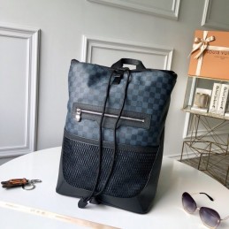 Replica Louis Vuitton Blue Damier Cobalt Matchpoint Backpack