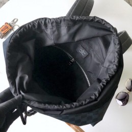 Replica Louis Vuitton Blue Damier Cobalt Matchpoint Backpack