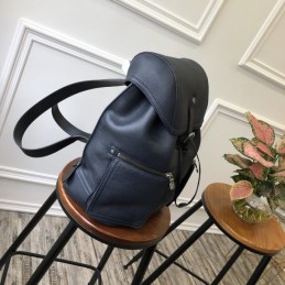 Replica Louis Vuitton Navy Blue Leather Canyon Backpack