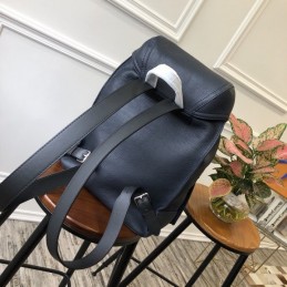 Replica Louis Vuitton Navy Blue Leather Canyon Backpack