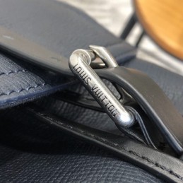 Replica Louis Vuitton Navy Blue Leather Canyon Backpack