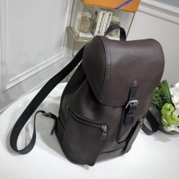 Replica Louis Vuitton Black Leather Canyon Backpack