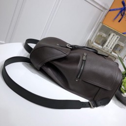 Replica Louis Vuitton Black Leather Canyon Backpack