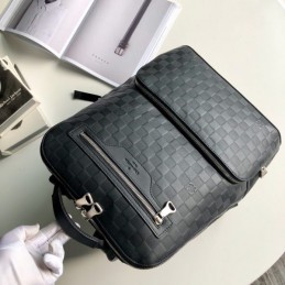 Replica Louis Vuitton Black Damier Graphite Avenue Backpack