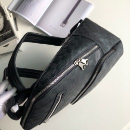 Replica Louis Vuitton Black Damier Graphite Avenue Backpack