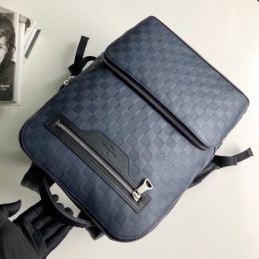 Replica Louis Vuitton Navy Blue Damier Avenue Backpack