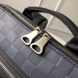 Replica Louis Vuitton Navy Blue Damier Avenue Backpack