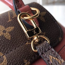 Replica Louis Vuitton Brown Monogram Red Hot Springs Backpack