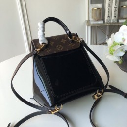 Replica Louis Vuitton Brown Monogram Black Hot Springs Backpack