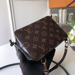 Replica Louis Vuitton Brown Monogram Black Hot Springs Backpack