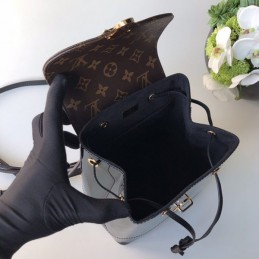 Replica Louis Vuitton Brown Monogram Black Hot Springs Backpack