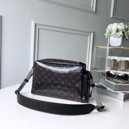 Replica Louis Vuitton Brown Monogram Titanium Camera Bag