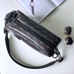 Replica Louis Vuitton Brown Monogram Titanium Camera Bag