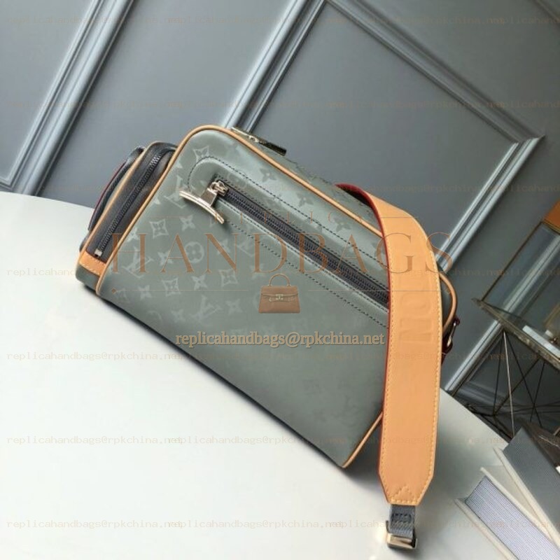 Replica Louis Vuitton Gray Monogram Titanium Camera Bag