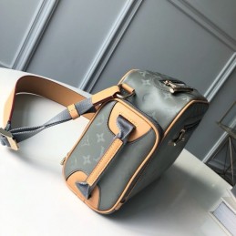 Replica Louis Vuitton Gray Monogram Titanium Camera Bag
