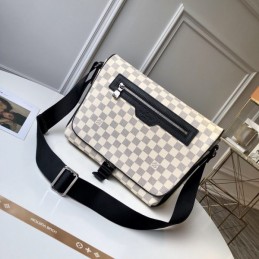 Replica Louis Vuitton White Damier Matchpoint Messenger