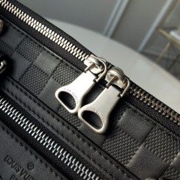 Replica Louis Vuitton Black Damier Graphite Avenue Soft Briefcase