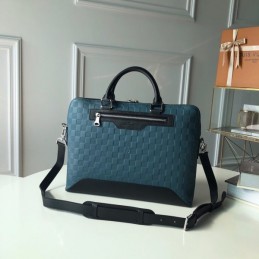 Replica Louis Vuitton Blue Damier Cobalt Avenue Soft Briefcase