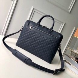 Replica Louis Vuitton Navy Blue Damier Porte Documents Jour