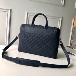 Replica Louis Vuitton Navy Blue Damier Porte Documents Jour