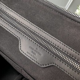 Replica Louis Vuitton Black Damier Side Strap Porte Documents Jour