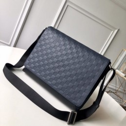 Replica Louis Vuitton Navy Blue Damier District MM
