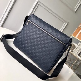 Replica Louis Vuitton Navy Blue Damier District MM