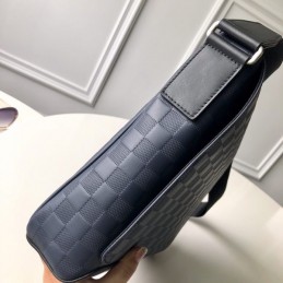 Replica Louis Vuitton Navy Blue Damier District MM