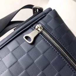 Replica Louis Vuitton Navy Blue Damier District MM