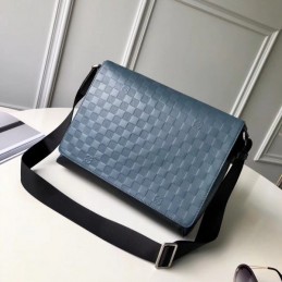 Replica Louis Vuitton Blue Damier Cobalt District MM